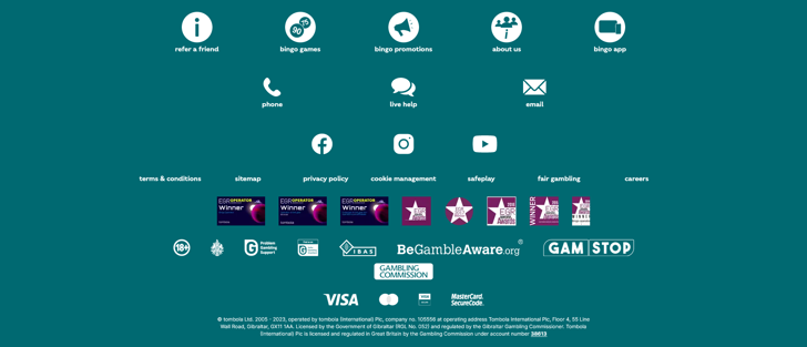 footer screenshot