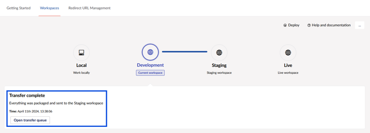Umbraco Backoffice content  transfer step 5