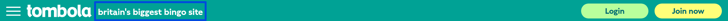 tombola header strapline screenshot
