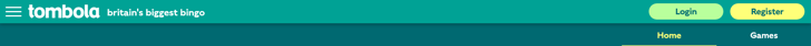 tombola header with link menu screenshot