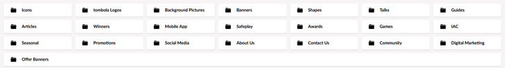 Backoffice media page content folder structure screenshot