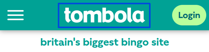 tombola mobile header logo screenshot