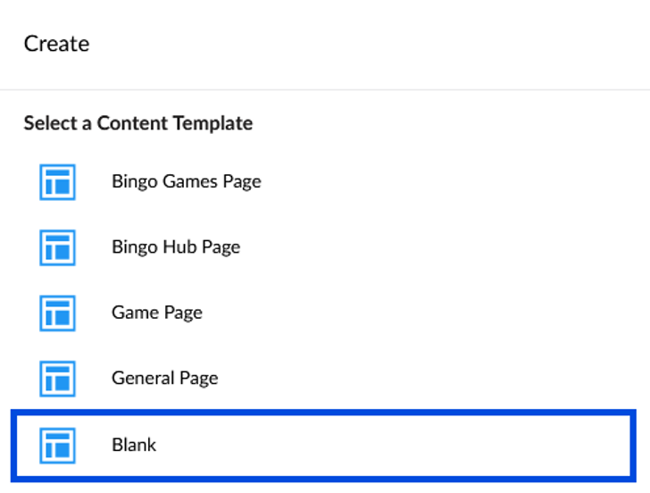 Umbraco Backoffice create new page step 3